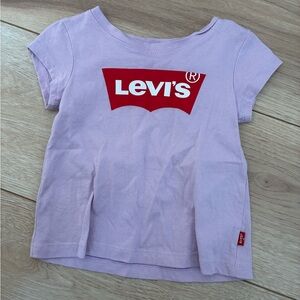Levi's Kids Lavender Tee with Red Logo